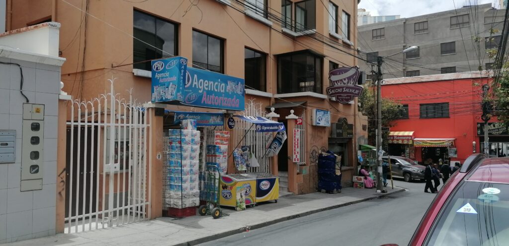 Small grocery store in a common neighborhood of Bolivia